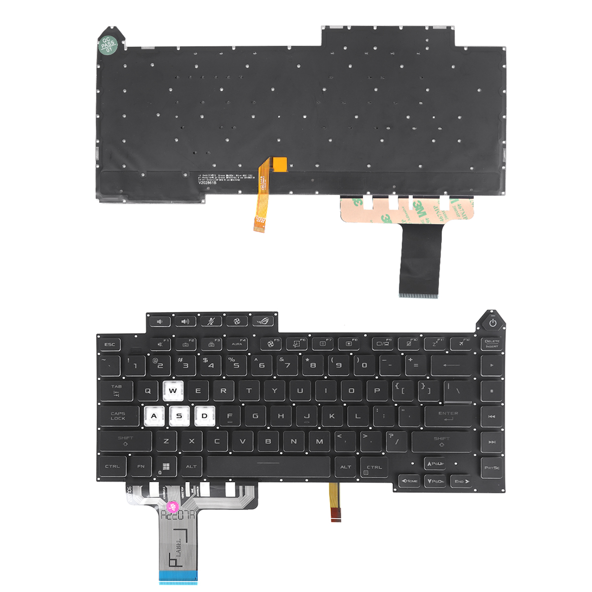 Picture of New Replacement Laptop Keyboard For ASUS ROG 5R G513 G513Q G513QY G513QM G533 (Colorful backlight,WIN8) US Layout